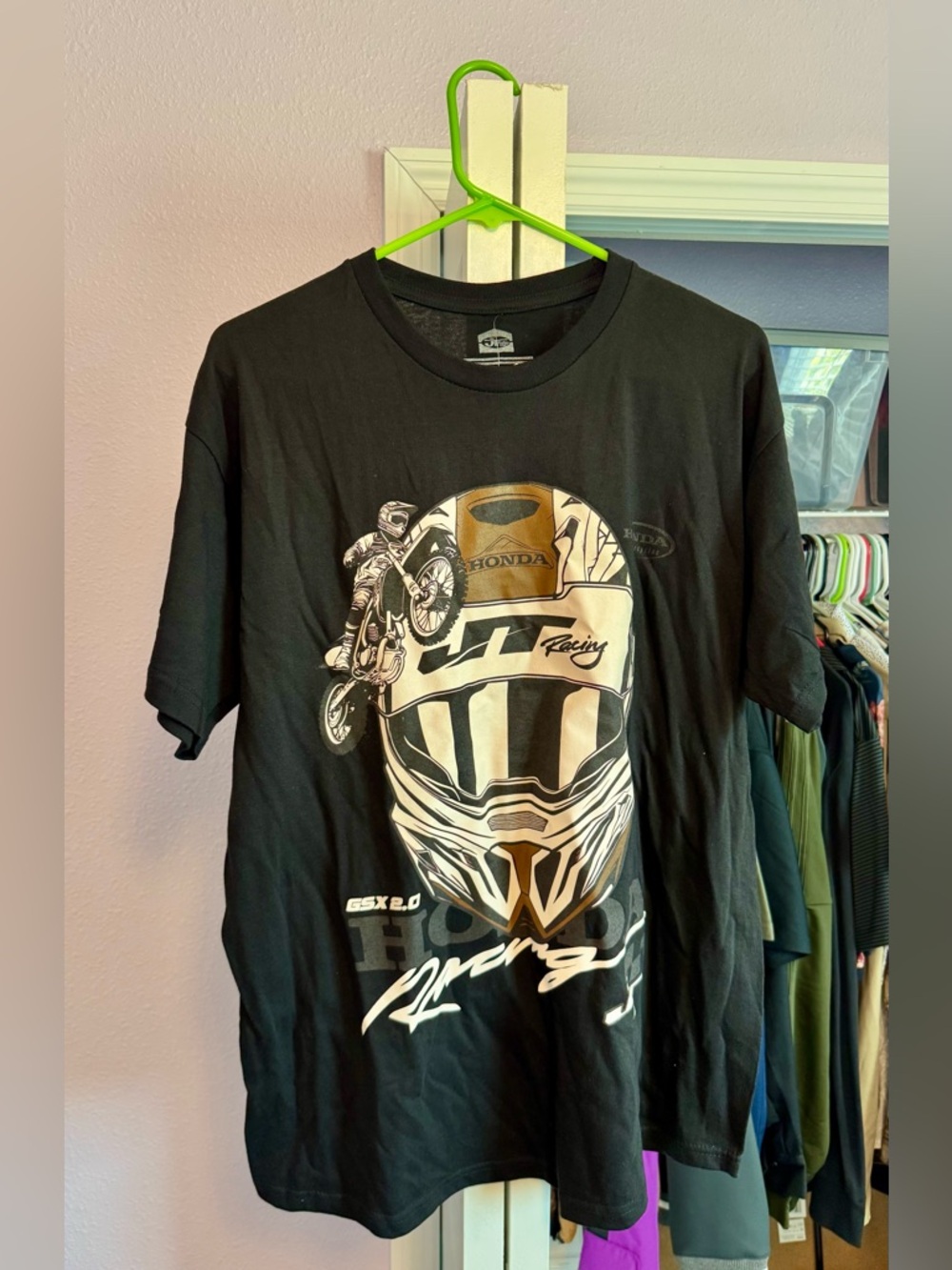 Honda JT Sports Motocross GSX 1998 Death Valley National Men’s Lg Tshirt. NWOT